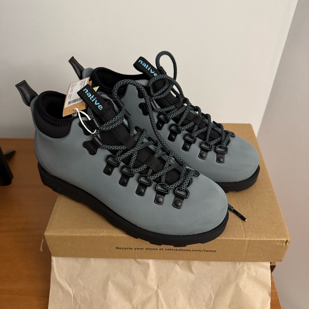 Native Gray and Black Outdoor Boots